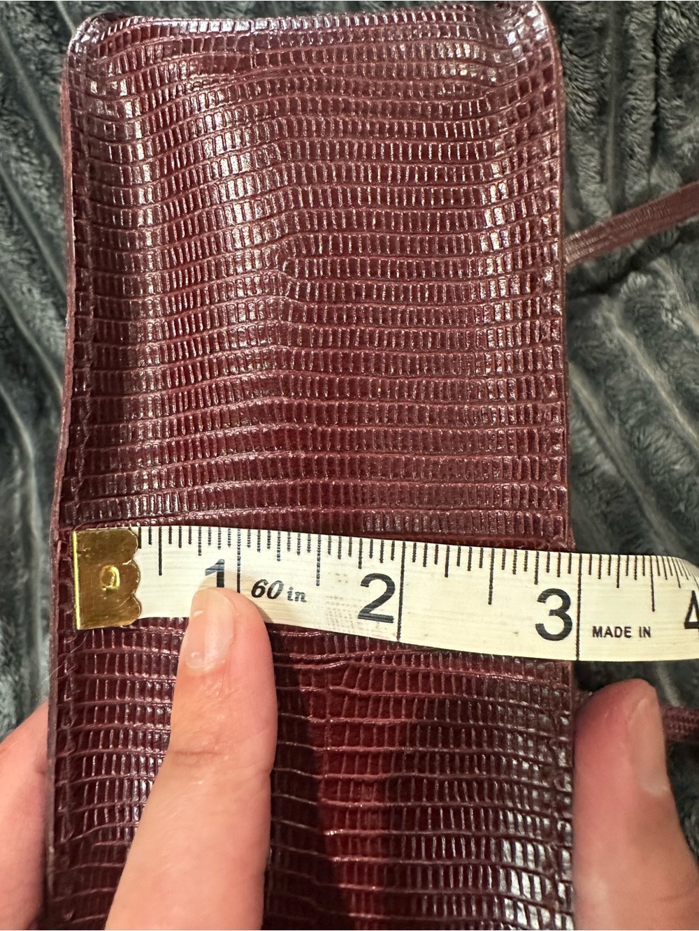 Madewell The Toggle Crossbody Bag Burgundy color - Picture 6 of 8